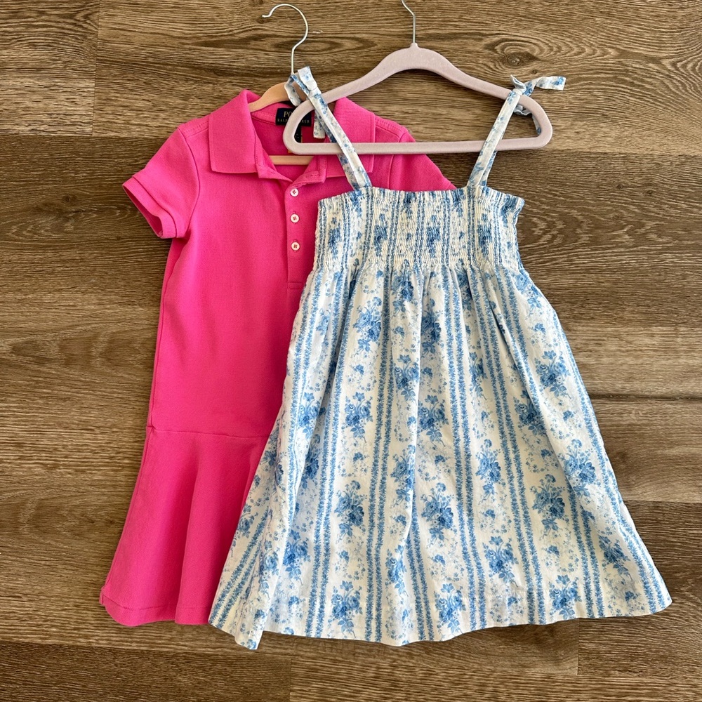 Two Polo Ralph Lauren dresses for girl size 5